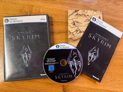 Skyrim - PC Spiel von The Elder Scrolls V mit Karte und Anleitung