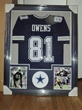 Authenticated Terrell Owens Dallas Autographed Cowboys Jersey Framed w/ Photos