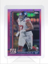 DEXTER LAWRENCE II 2025 TOPPS CHROME PINK REFRACTOR GIANTS /250 Q6383
