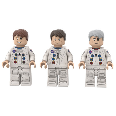 Custom Minifigur: Apollo 11 Crew