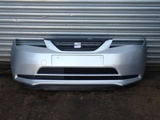 SEAT MII 2012 3 DOOR FRONT BUMPER IN SILVER LA7W 1SL807221 (DAMAGED)