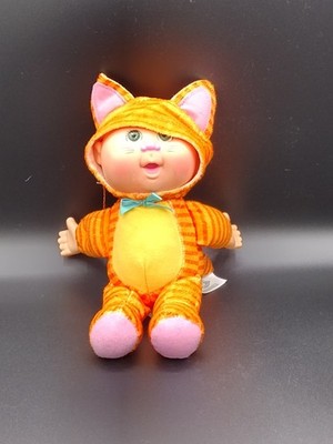 Cabbage Patch Kid Cuties Orange Tabby Cat Plush Doll CPK 10 Inch Cute Kitty 