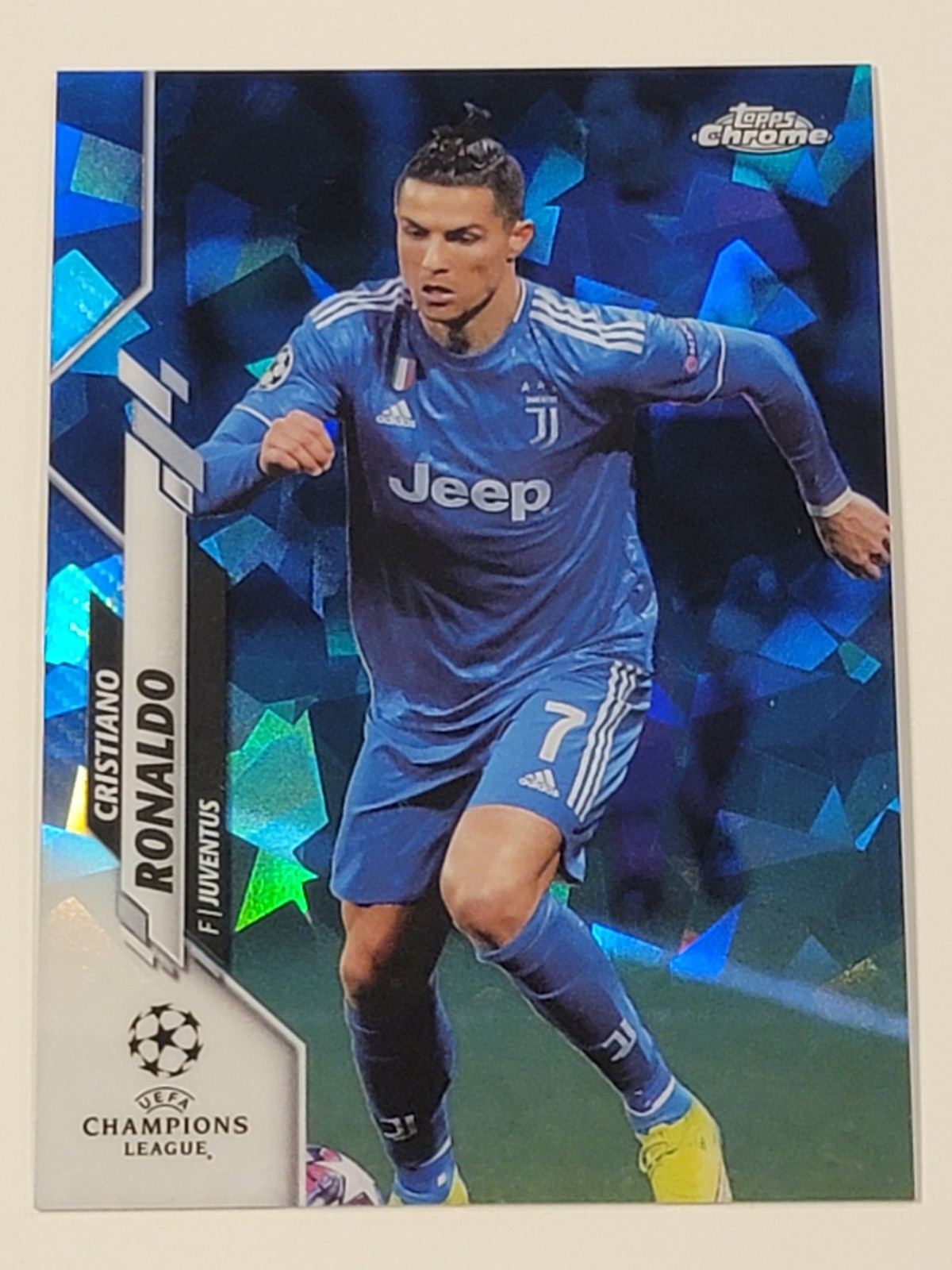 2019-20 Topps Chrome CRISTIANO RONALDO Sapphire Refractor UEFA UCL #100