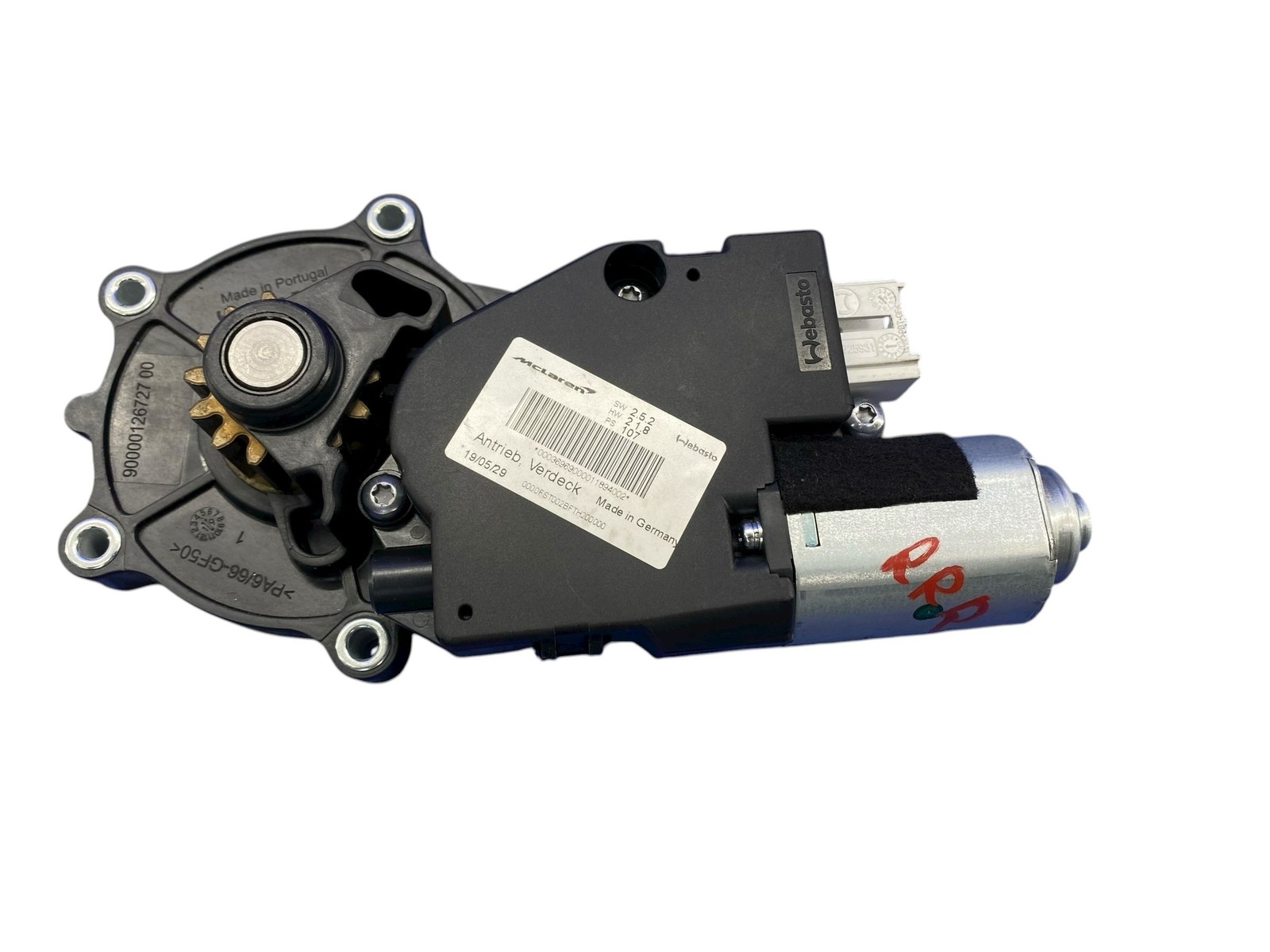 2018-2023 MCLAREN 720S REAR RIGHT RIGHTHAND CONVERTIBLE TOP MOTOR UNIT OEM