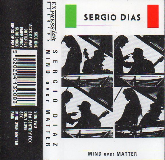 Sergio Dias Mind Over Matter cassette UK Expression 1991 EXPMC8