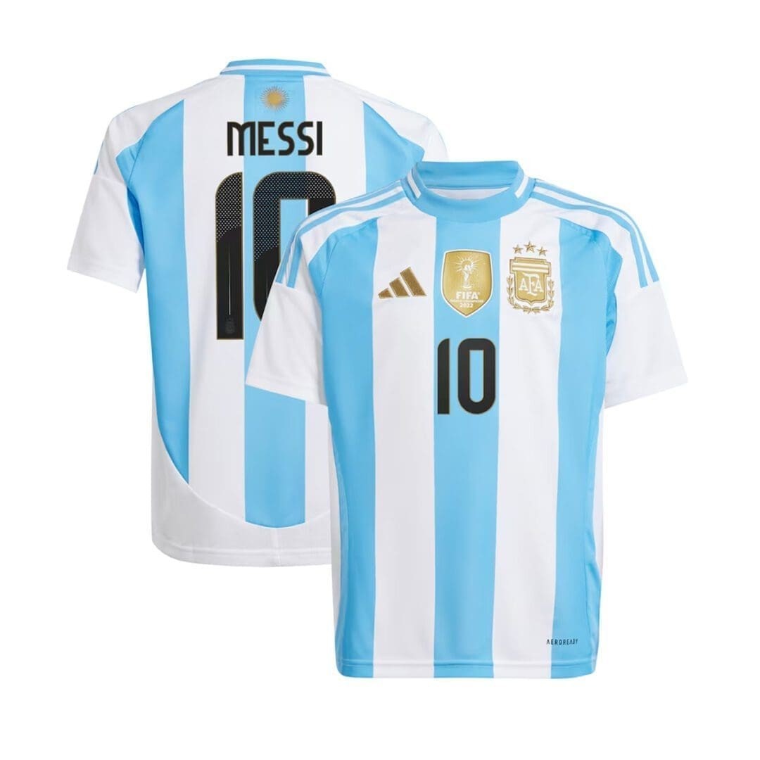 adidas Youth Argentina Messi 10 Home Jersey Copa America 2024