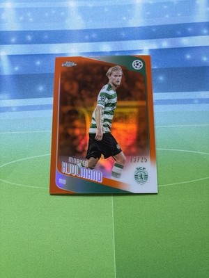 2025-26 Topps Chrome UCC Morten Hjulmand Orange /25 Sporting CP