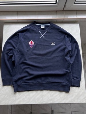 MIZUNO FC Fiorentina 2000 s 90's FOOTBALL SWEATSHIRT SOCCER JERSEY PULLOVER ACF