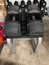 PowerBlock Pro EXP 90lb Stage 1 2 3 Dumbbells + Stand UNUSED