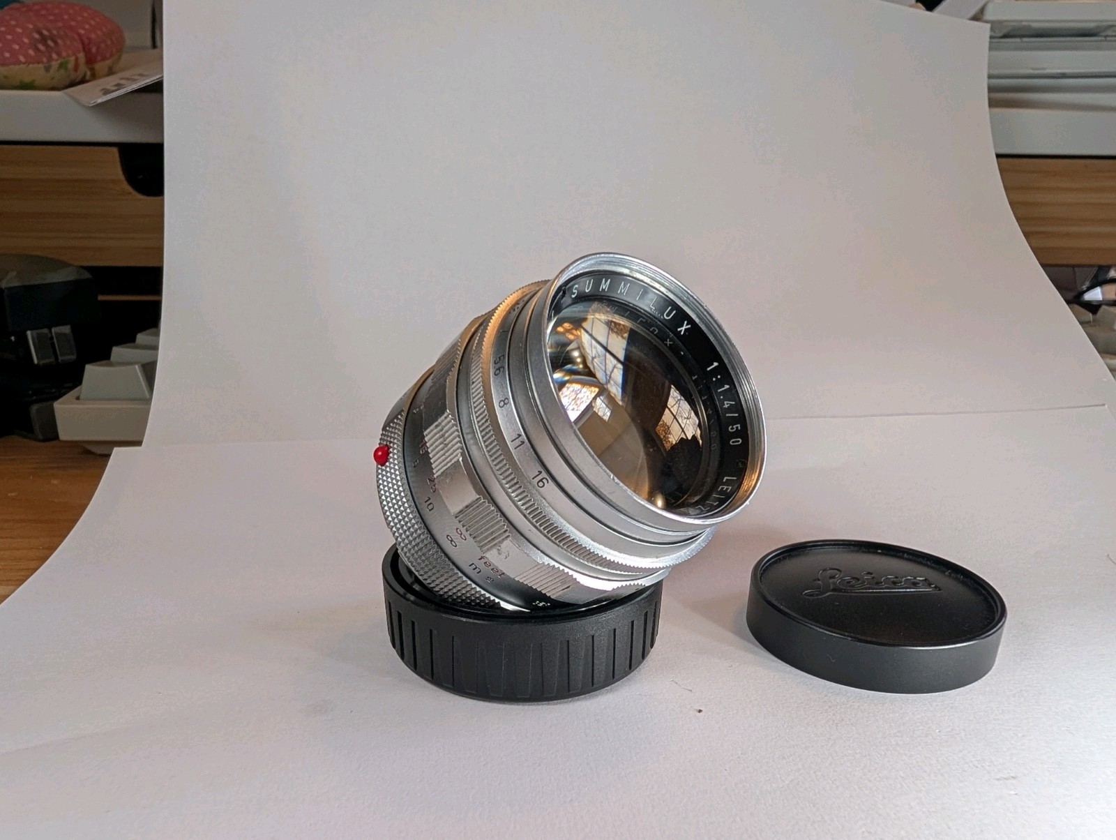 Damaged Leica Summilux 50mm F1.4 Lens for Repair or Parts