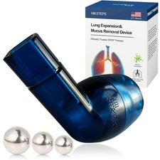 MILLSTEPS Breathing Exercise Device for Lungs,Mucus Relief and Lung Expansion...