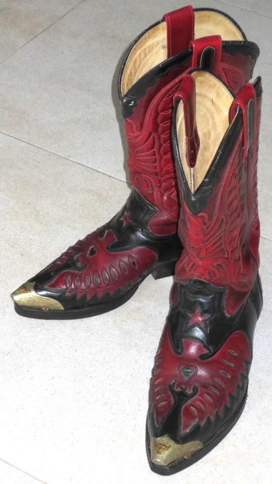 SENDRA COWBOY LEATHER BOOTS 2703 LEDER STIEFEL GR. 37/ MEX.- 38/ UK- 4/ US- 4,5 - Bild 3 von 4