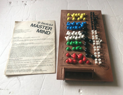 Vintage Mastermind Master Mind Board Game 1972 Invicta Complete w/Instructions
