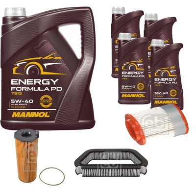 FEBI BILSTEIN Inspektionspaket 9L MANNOL Energy Formula PD 5W-40 für Audi A8