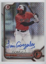 2022 Bowman Chrome Mega Box Chrome Mojo Auto Luis Gonzalez #BCMA-LG Auto 0y9k