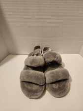 UGG Australia Fluff Yeah Women's Slide Slipper, Size 9 - Charcoal