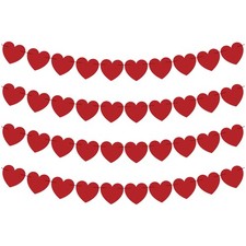 Valentines Day Decorations - Valentines Banner - Valentines Decor Red Heart Garl