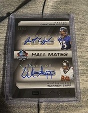 2025 Black Hall Mates Jonathan Ogden * Warren Sapp dual autographs autos 15/50 