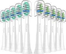 10 Pack Replacement Toothbrush Heads for Philips Sonicare Snap-On Electric