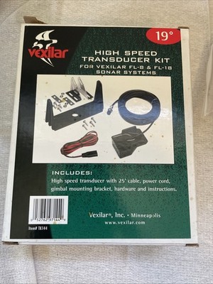 High Speed Transducer Kit For Vexilar FL-8 & FL-18 Sonar Systems