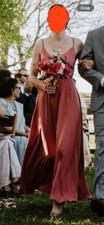 Pink Dress XS Maxi Dress Great Condition Bridesmaid Prom Wedding Evening Mauve