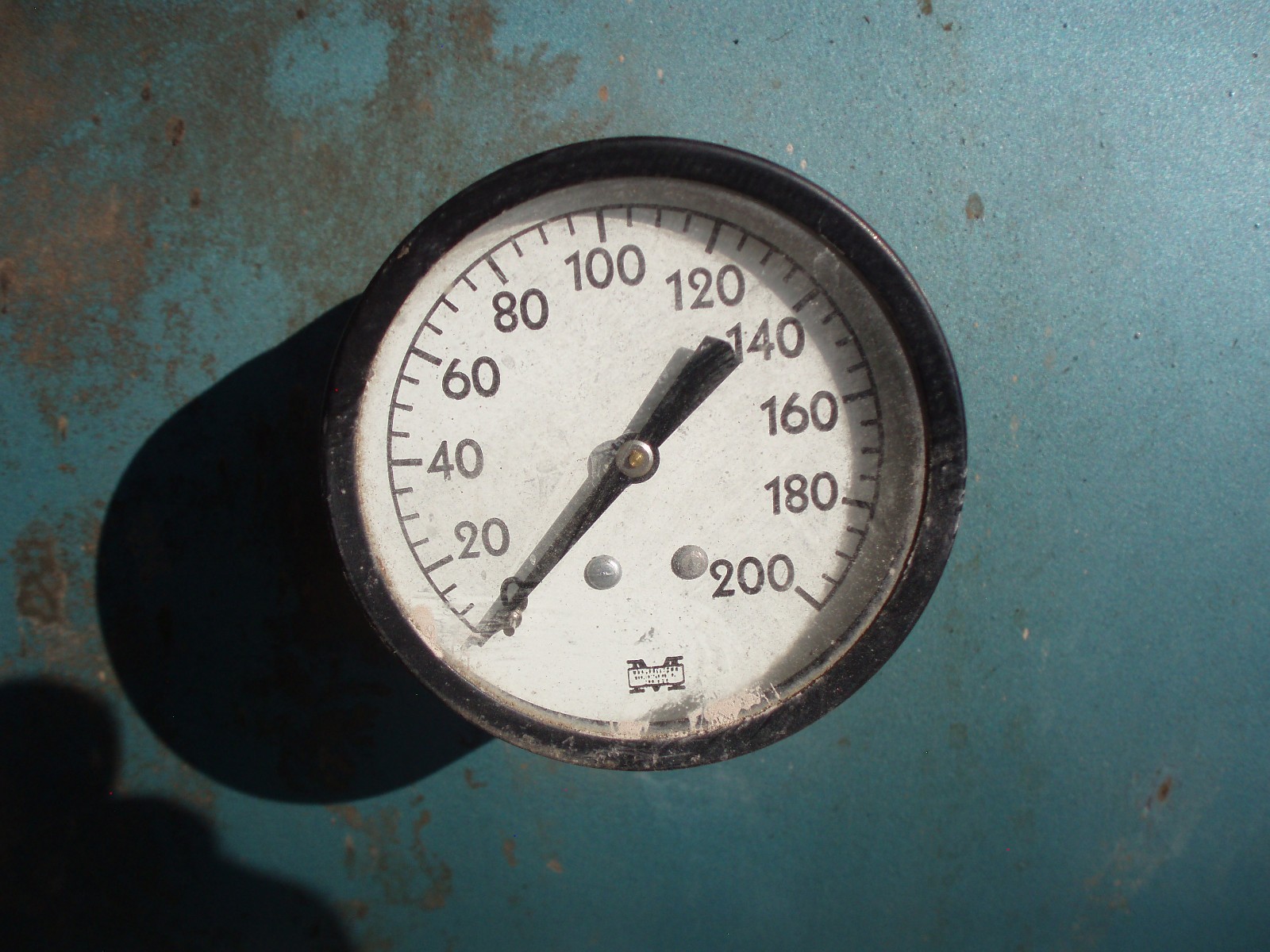 QUINCY AIR COMPRESSOR WITH KARGARD TANK AND ALLIS CHALMERS 2 HP INDUCTION MOTOR