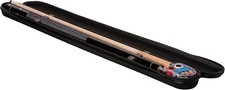 Pool Cue Case Set 57 2-Piece Hardwood Stick Hard Cue Case Extra Tips Chalk