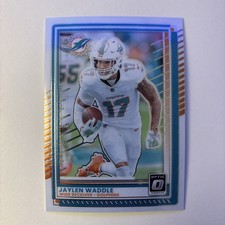 2025 Panini Donruss Optic Jaylen Waddle #160 Miami Dolphins Football Card