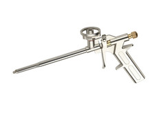 Professional PU Expanding Foam Gun Applicator  Heavy Duty Chrome Foam Dispenser