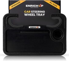 2-in-1 Car Steering Wheel Tray - Steering Wheel Desk for Laptop, Black Limited 
