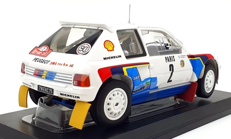 Norev escala 1/18 diecast 184864 - Peugeot 205 T16 #2 Monte Carlo 1985 Foto 2 de 4