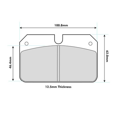 Ferodo DS3000 Brake Pads To Suit Wilwood Dynalite Bridgebolt Calipers