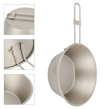 Ultraleichter Campingbecher aus Titanium 450 ml Kapazität für Wandern Picknick – Bild 8