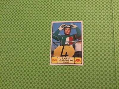 PANINI CHAMPIONS OF SPORT 1968-69 MOTORCYCLING EMILIO OSTORERO  #226 VALID