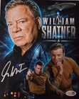 WILLIAM SHATNER Signed STAR TREK CAPT KIRK 8x10 Metallic Pho