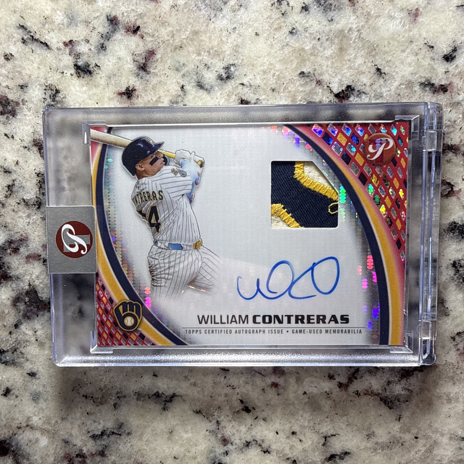 2026 Topps Pristine William Contreras Pristine Pieces Auto Relic /5! Sick Patch! view 9