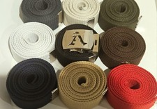 Old English Canvas Belt 56inch Military Web Belt A To Z Buckle Buy 2 Get 1 Free