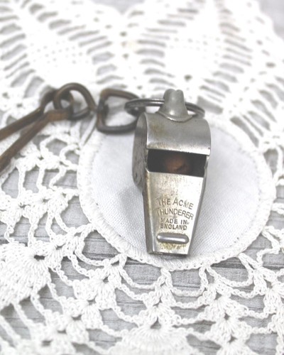 Vintage Whistle Metal Acme Thunderer Wilson Athletic England