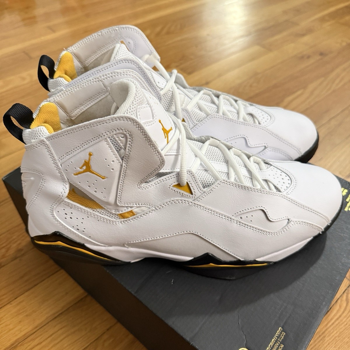 Nike Air Jordan True Flight 'White Yellow Ochre' Men's Size 14