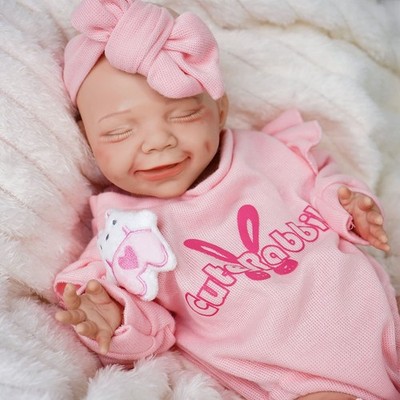 17.32'' Reborn Full Body Silicone Doll Adorable Smile Newborn Baby Girl