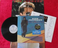 Don Johnson LP Heartbeat (mit Poster) TOP ZUS...