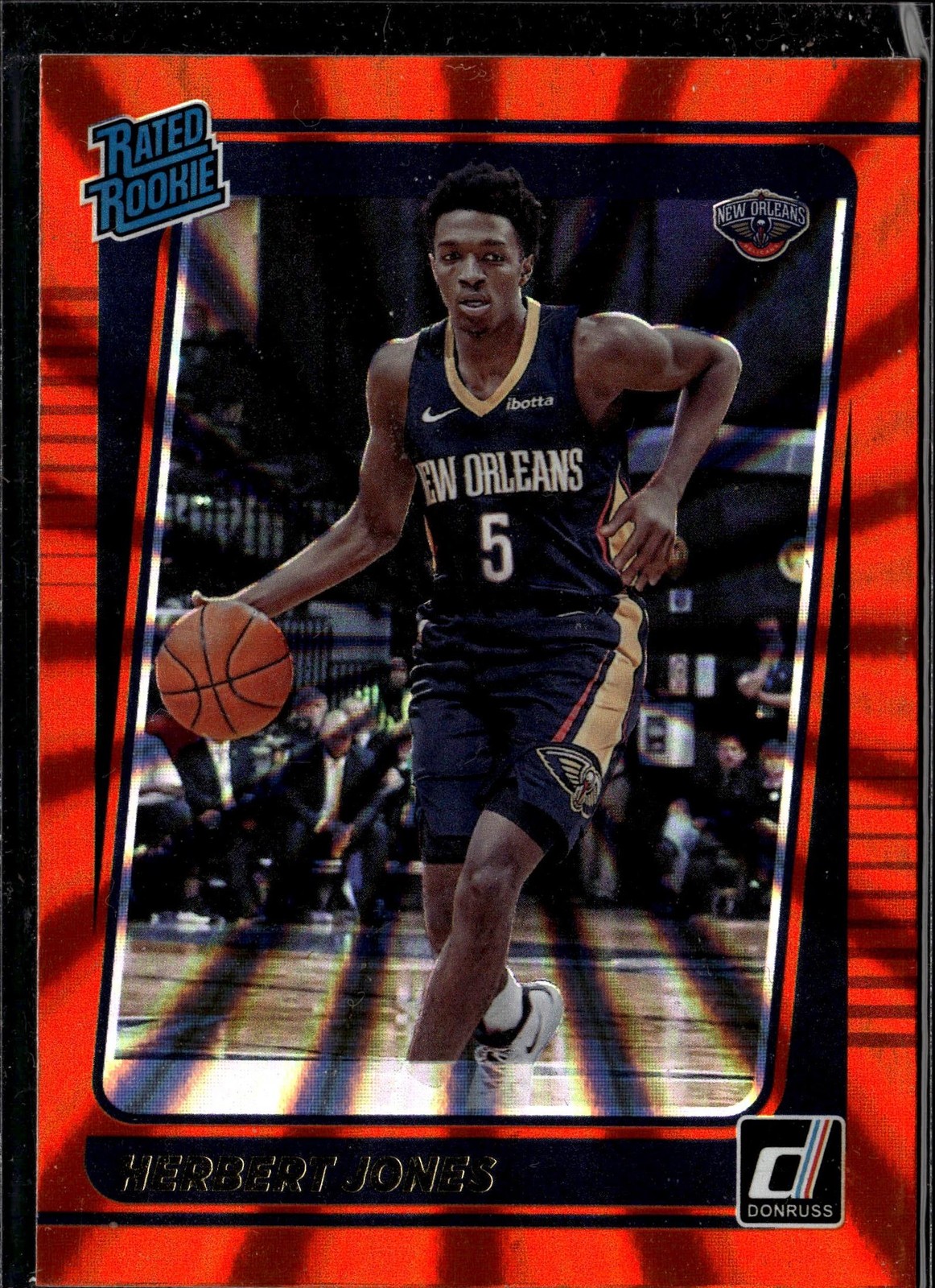 2021-22 Donruss #207 Herbert Jones Holo Orange Laser