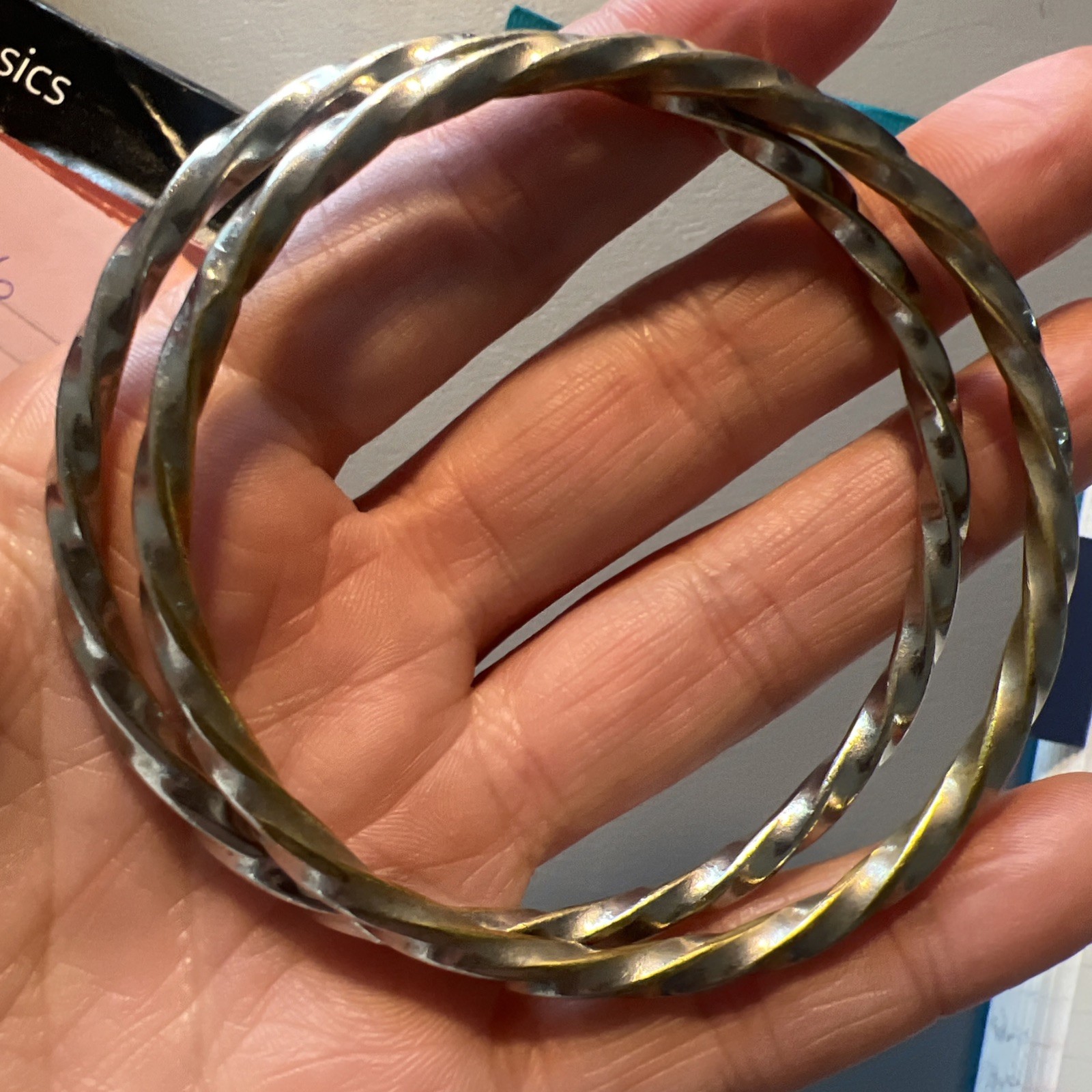 Solid 925 Sterling Silver Bangles swirl Bangles S… - image 5