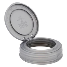 Mason Jars Lid FLIP Cap | Regular Mouth | Silver | Made in USA