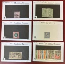 Bechuanaland 1885-1958, Lot of Mint & Used on 102 Cards, Scott Cat. Val: $322.30