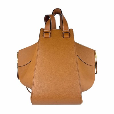 Loewe Hammock Leather Drawstring Shoulder Leather Shoulder Bag Camel