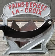 Vintage Advertising Pains D'epices La Croix Raadvad Spiced Bread Slicer Knife