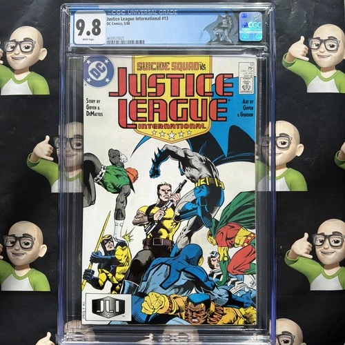 Justice League International #13~CGC 9.8~BATMAN 🏷️~🔥HIGHEST GRADE🔥TOP POP🔥