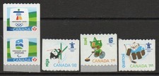 Canada 2009 Winter Olympics, Vancouver II set of 5, MNH, SG 2590/4