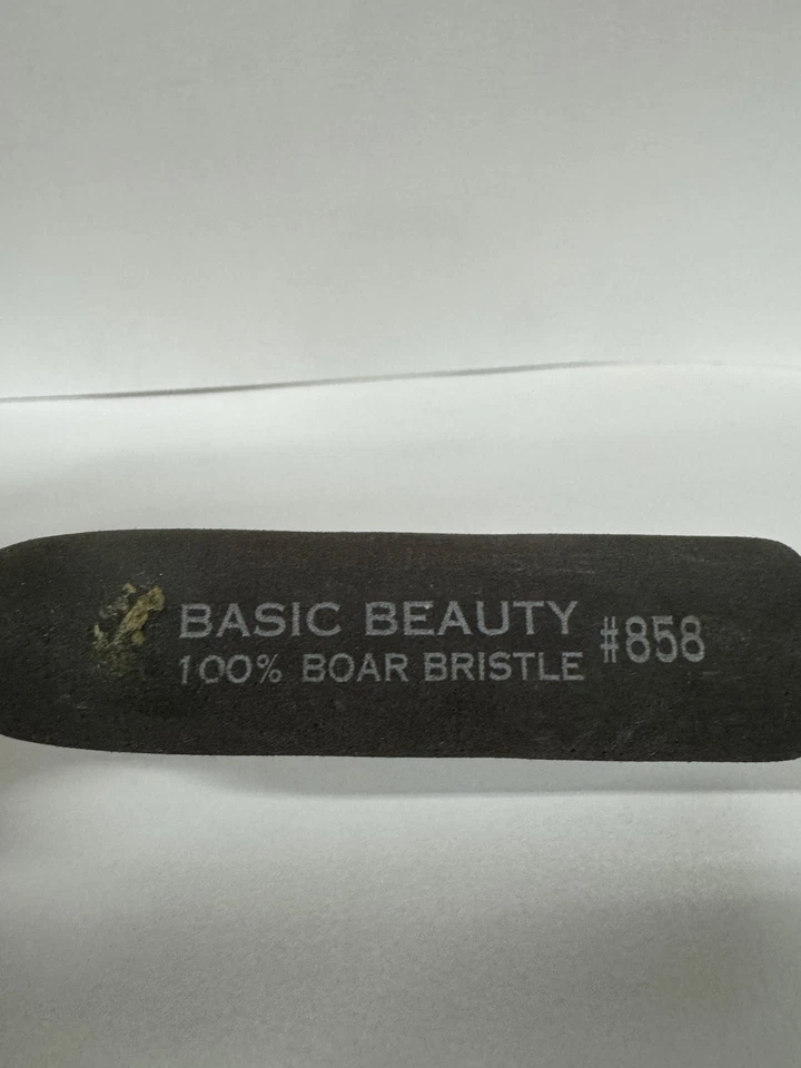 Cepillo de secado grande de 3" 100% cerdas de jabalí, ventilado, madera y mango cómodo 12 filas Foto 4 de 4